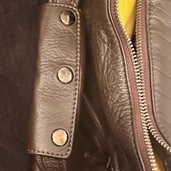 Danier Brown Luxury Leather Underarm Handbag approx 13”x8” - Picture 10 of 10